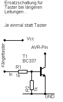 Ersatz der Taster durch Transistoren